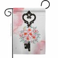 Patio Trasero G135489-BO Key of Bouquet Floral Double-Sided Decorative Garden Flag, Multi Color PA3910526